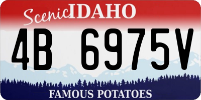 ID license plate 4B6975V