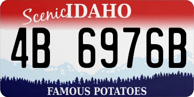 ID license plate 4B6976B