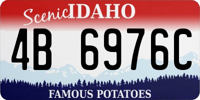 ID license plate 4B6976C