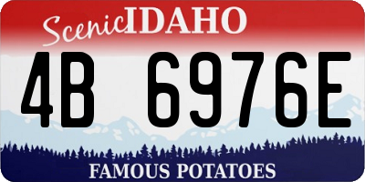 ID license plate 4B6976E