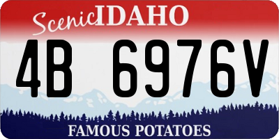 ID license plate 4B6976V
