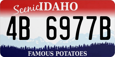 ID license plate 4B6977B