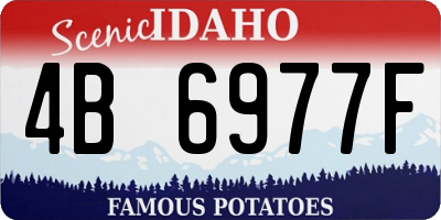 ID license plate 4B6977F