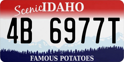 ID license plate 4B6977T
