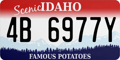 ID license plate 4B6977Y