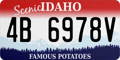 ID license plate 4B6978V