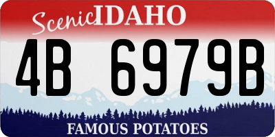 ID license plate 4B6979B