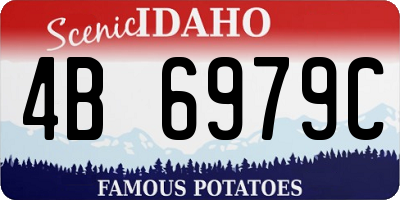 ID license plate 4B6979C