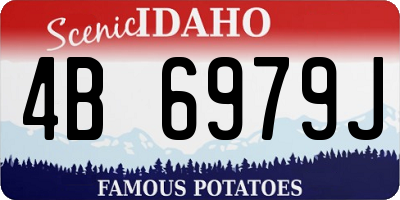 ID license plate 4B6979J