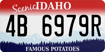 ID license plate 4B6979R