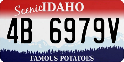 ID license plate 4B6979V