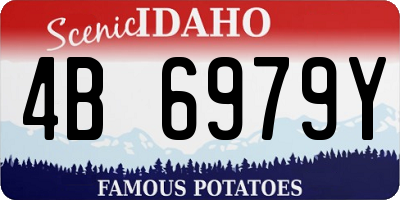 ID license plate 4B6979Y