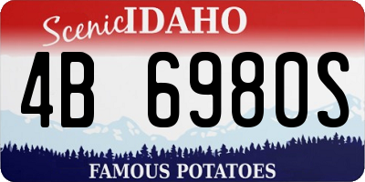 ID license plate 4B6980S