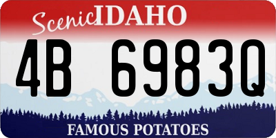ID license plate 4B6983Q