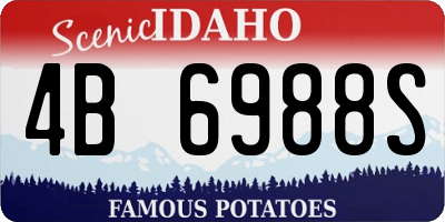 ID license plate 4B6988S
