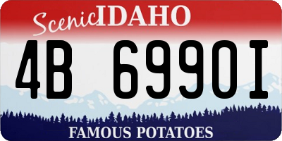 ID license plate 4B6990I