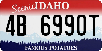 ID license plate 4B6990T