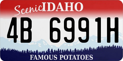 ID license plate 4B6991H