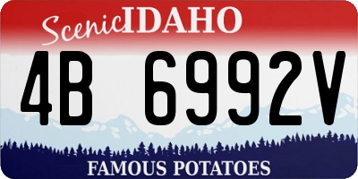 ID license plate 4B6992V