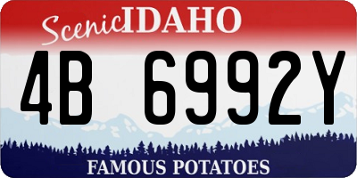 ID license plate 4B6992Y