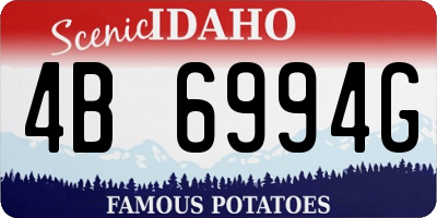 ID license plate 4B6994G