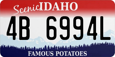 ID license plate 4B6994L