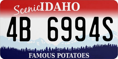 ID license plate 4B6994S
