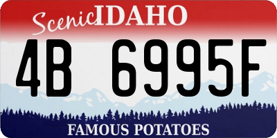 ID license plate 4B6995F
