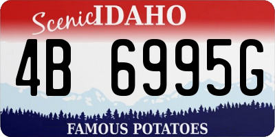 ID license plate 4B6995G