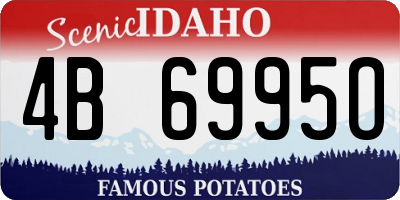 ID license plate 4B6995O