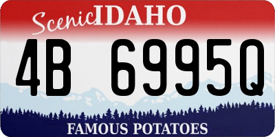 ID license plate 4B6995Q