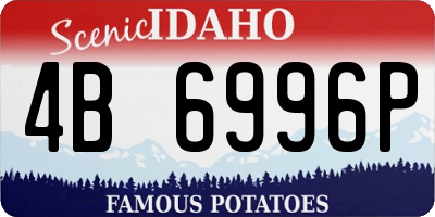 ID license plate 4B6996P