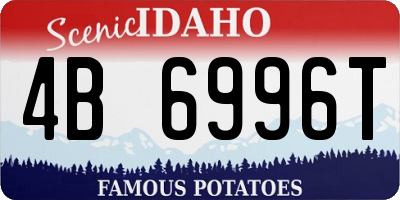 ID license plate 4B6996T