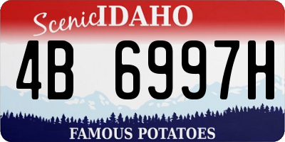 ID license plate 4B6997H