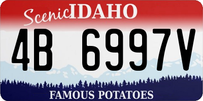 ID license plate 4B6997V