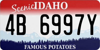 ID license plate 4B6997Y