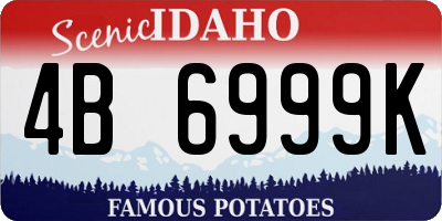 ID license plate 4B6999K