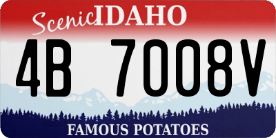 ID license plate 4B7008V