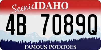 ID license plate 4B7089Q