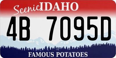 ID license plate 4B7095D