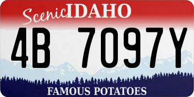 ID license plate 4B7097Y