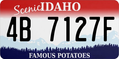 ID license plate 4B7127F