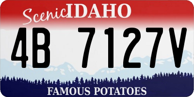 ID license plate 4B7127V