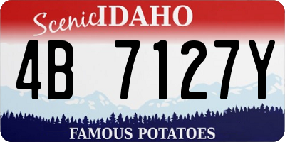 ID license plate 4B7127Y