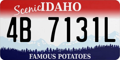ID license plate 4B7131L