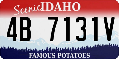 ID license plate 4B7131V