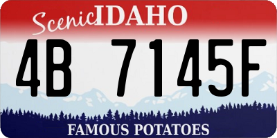 ID license plate 4B7145F