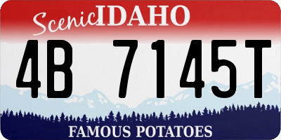 ID license plate 4B7145T