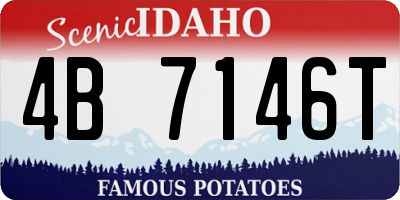 ID license plate 4B7146T