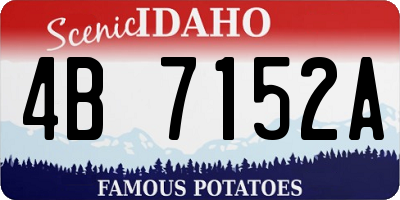 ID license plate 4B7152A